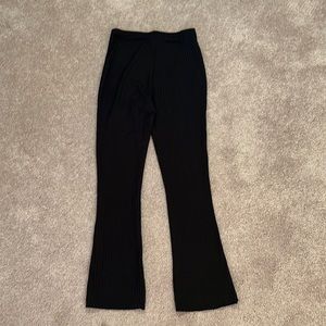 Black flare leggings